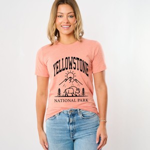 Simply Sage Market Yellowstone National Park Mountain Short Sleeve Tee - 1 of 4