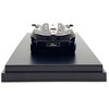 McLaren Elva Convertible #4 Carbon Black with White and Red Stripes 1/64 Diecast Model Car by LCD Models - 4 of 4