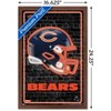 Trends International NFL Chicago Bears - Neon Helmet 23 Framed Wall Poster Prints - 3 of 4