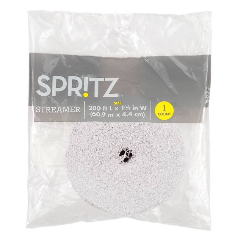 White Crepe Streamer - Spritz&#8482;, 4 of 5