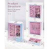 Jewelry Box for Women & Girls, White and Gold Organizer with Storage for Necklaces, Rings, Earrings & Bracelets - 4 of 4