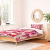 Deny Designs Carriecantwell Vintage Pink Bows Duvet Cover Bedding Set Pink - 2 of 4