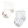 Touched by Nature Unisex Organic Cotton Socks, Neutral Stripes - 4 of 4