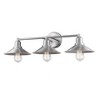 Casa 3-Light Vanity Fixture - Custom Bath Sink Lighting, Dimmable, Damp Rated, Steel Design - 3 of 3