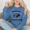 Simply Sage Market Women's Graphic Sweatshirt Yellowstone Fluffy Cows - 2 of 4