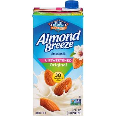 Blue Diamond Almond Breeze Unsweetened Almond Milk - 32 fl oz