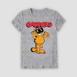 Girls' Garfield Short Sleeve Graphic T-Shirt - Heather Gray