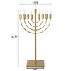 Chabad Style Hanukkah Menorah for Entryway, Living Room, Office, and Kitchen with LED Light Bulbs - image 4 of 4