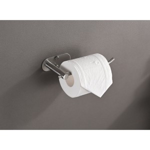 Stainless 2-Pack Steel Wall Mount Paper Towel Holders - Adhesive or Drill Install - 1 of 3