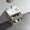 NicBex Floating Bathroom Vanity with Sink and Faucet Holes,Bathroom Sink Vanity with 2 Drawers,Oak/Walnut/White/Gray - 4 of 4