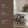 Maven Lane Alexander Rotating Backless Kitchen Stool in Vegan Leather Seat, Set of 2 - 2 of 4