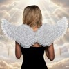 Underwraps White Angel Feather Wings Adult Costume Accessory - 3 of 4