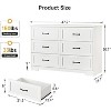5/6 Drawers Dresser for Bedroom, Chest of Drawers with Wide Metal Handle, Storage Organizer Dresser for Bedroom,Living Room,Kids Room - 2 of 4