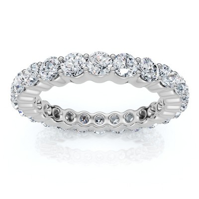 Pompeii3 1 1/2 Ct Diamond Eternity Wedding Ring 14k White Gold