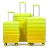 Cesicia 20"/24"/28" 3 pcs/set in PC Spinner Wheel Luggage with Combination Lock, Gradient Color - 2 of 4