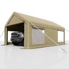 GustoWave Heavy Duty 12x20 Ft Carport with Roll-Up Windows for Car Truck - 2 of 4
