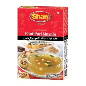 Shan - Pani Puri Seasoning Mix 3.52 oz (100g) - Spice Powder for Spicy Digestive Drink - 1 of 1