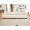 Modern 4 Seater Sofa with Solid Wood Frame and Premium Chenille,Upholstered Sofa with High Resilience Cushions,Living Room or Office Lounge Sofa-Koiai - 4 of 4