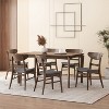 Christopher Knight Home Amesbury Wood and Fabric 7 Piece Dining Set - 2 of 4