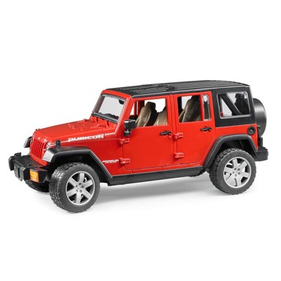 1/16th Red Jeep Wrangler Rubicon by Bruder 2525-Red