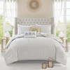 Gulches 8 Piece Cotton Floral Printed Reversible Comforter Set Yellow Cal King - 4 of 4