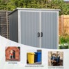5x3FT Outdoor Storage Shed Waterproof Resin Cabinet with Lockable Doors for Bikes and Patio Furniture - 2 of 4