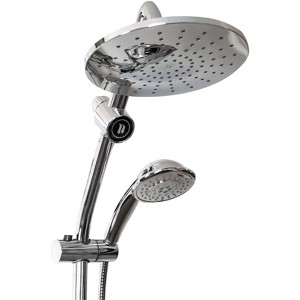 Niagara Conservation ShowerRail 5-Spray with 1.75 GPM Wall Mount Combination Fixed and Handheld Shower Heads - Chrome - 1 of 4