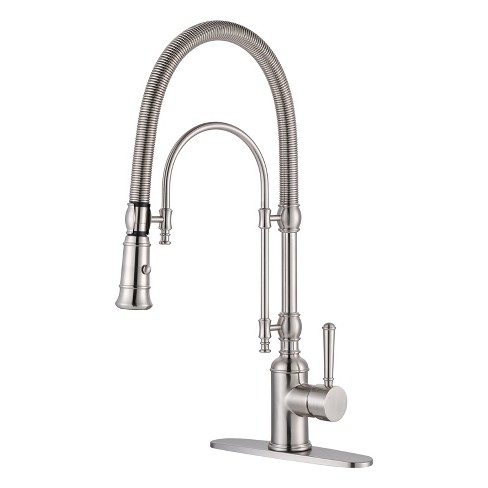 WOWOW Single Handle High Arc Pull Down Sprayer Kitchen Faucet - image 1 of 4