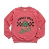 Jingle Bell Rock Checkered Tree -  Womens Sweatshirt - 3 of 3