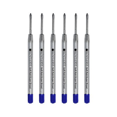 Monteverde Ballpoint Pen Refill Medium Point Blue Ink 6 Pack (P153BU)