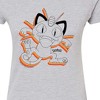 Women's - Pokémon - Meowth Repeat Fitted Graphic T-Shirt - 2 of 3