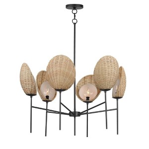 Maxim Lighting Maldives 6 - Light Chandelier in  Black - 1 of 4