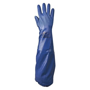 Showa  Chemical Resistant Gloves,Size 8,Blue,PR NSK26-08 - 1 of 1