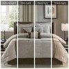 NicBex 7 Pcs Micro Corduroy Comforter Set Cozy Bedding Set, Dallas Bedding Comforter Sets with Brushed Fabric Reverse, Machine Washable - 2 of 4