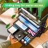 Simple Trending 5 Tier Mesh Desk File Organizer, Paper Letter Tray File Holder with Sliding Drawer Organizer for Office Home, Black - 3 of 4