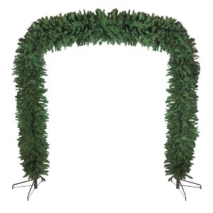 Northlight Pine Artificial Commercial Christmas Archway - 9' x 8' - Unlit - 1 of 4