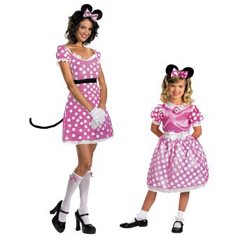 mom and daughter minnie mouse costumes