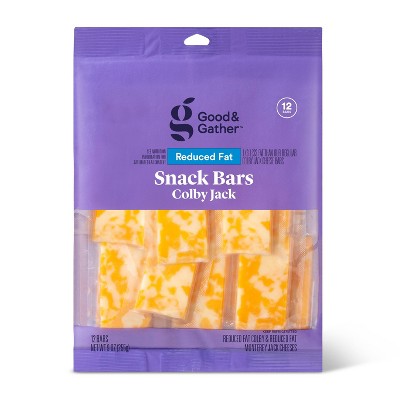 Reduced Fat Colby Jack Cheese Snack Bars - 9oz/12ct - Good & Gather™