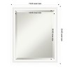 Amanti Art Oliver Narrow Beveled Wood Framed Bathroom Vanity Wall Mirror - 3 of 4