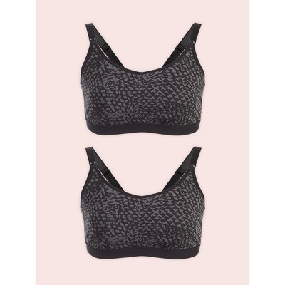 Leading Lady The Paulette - Underwire All-over Lace Nursing Bra In Black  Lace Over Blush, Size: 40dd : Target