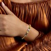 Ross-Simons 3.90 ct. t.w. Multi-Gemstone Bangle Bracelet With Diamonds in 18kt Gold Over Sterling - 2 of 3