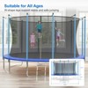10FT 12FT 14FT 16FT Trampoline with Safety Enclosure & Ladder - Recreational Trampolines for Kids/Adults, ASTM Certified Outdoor Bounce - 2 of 4