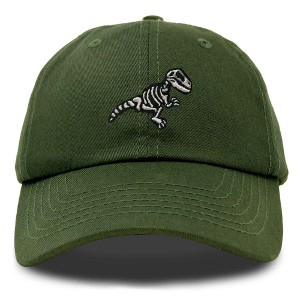 Dalix Fossil Embroidered Dinosaur T Rex Cotton Dad Hat Baseball Cap Adjustable Mens - 1 of 4