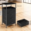 ELJGET Nightstand with Charging Station, Bedside End Table with 3 Fabric Drawers & USB/Type-C Ports and Outlets - 2 of 4