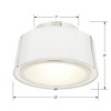 Crystorama Lighting Fulton 2 - Light Flush Mount in  Polished Nickel - 4 of 4