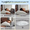 Inhand Cooling Pillows Queen Size Set of 2 , Shredded Memory Foam Pillows for Hot Sleepers, Adjustable Firm Soft Support Bed Pillows with White Cover - 3 of 4