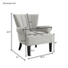 Lycvki Polyester Accent Chairs with Channel Back - 2 of 4