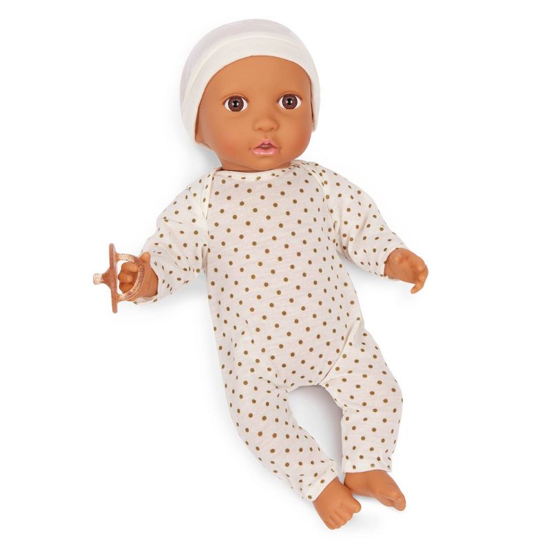 LullaBaby Doll With Polka Dot Ivory Pajama And Pacifier, 5 of 12