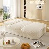 NicBex Plush Corduroy Upholstered Sofa Couch with Innovative Foldable Design,2-Seater Futon Couch Sofa Bed for Living Room,Bedroom - 2 of 4