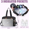 Itopfox Large Travel Diaper Tote with Pacifier Case, Multifunction Baby Bag for Mom and Dad, Spacious and Organized Storage - 4 of 4